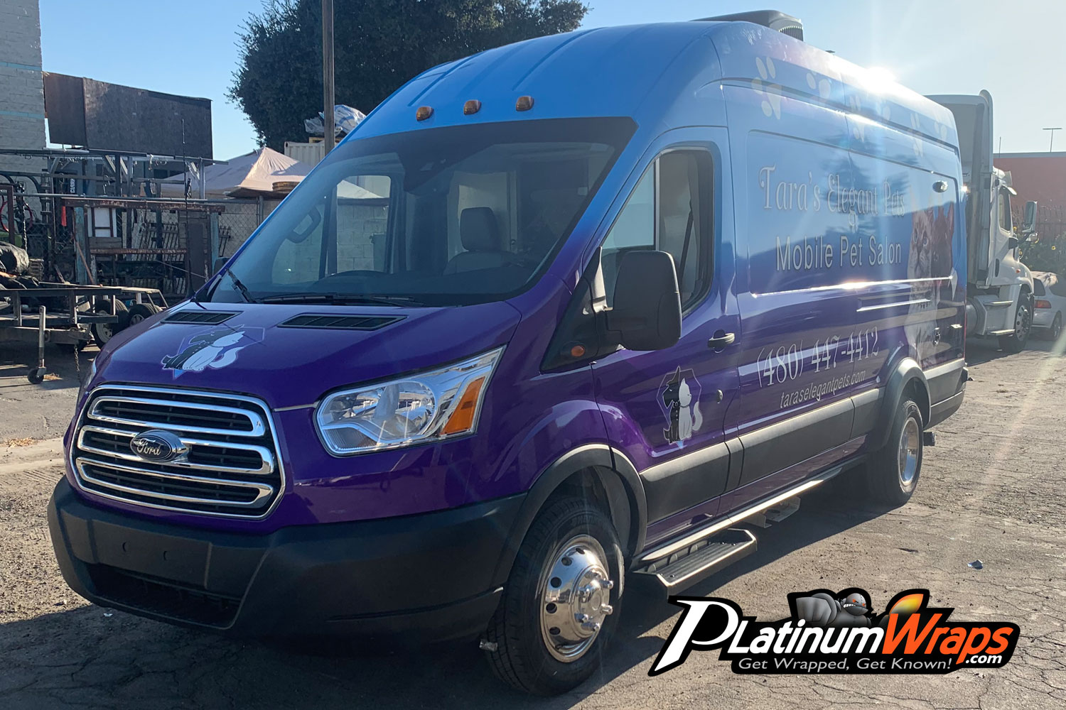 Mobile Pet Salon Wrap Platinum Wraps San Bernardino