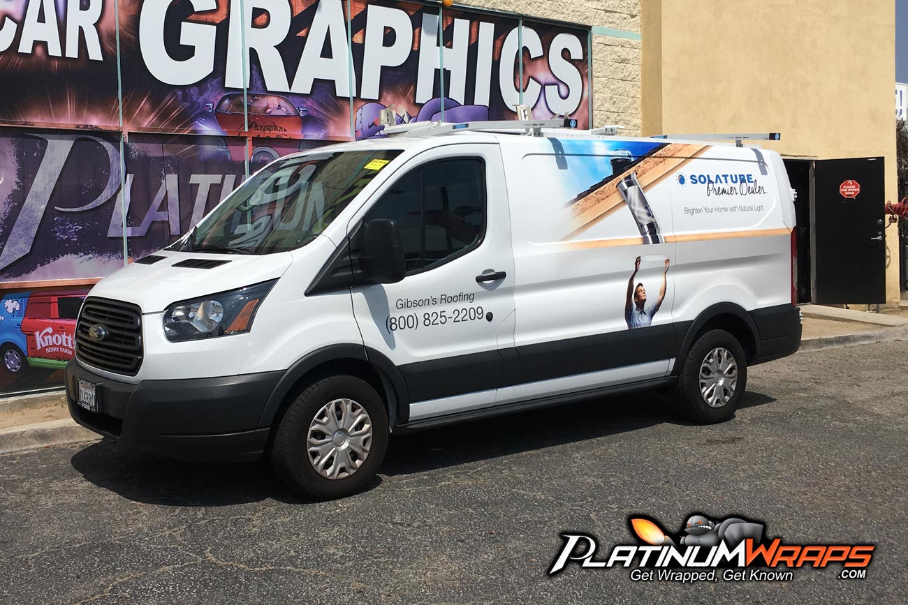 van-wrap-transit-150-roofing - Platinum Wraps