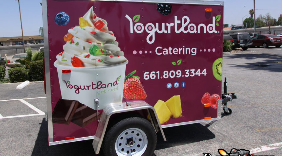 Yogurtland Trailer Wrap