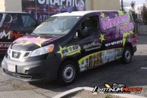 Windows and Doors Van Wrap