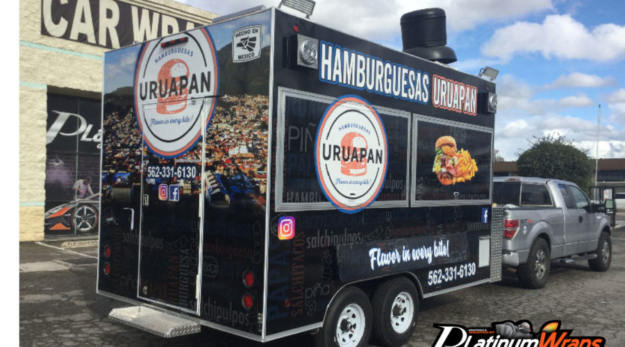 Hamburger Food Trailer Wrap