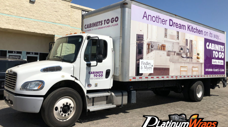 Cabinet Company Truck Wrap