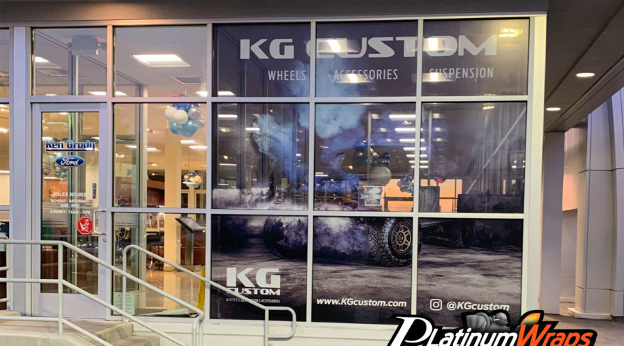 Dealership Store Front Wrap