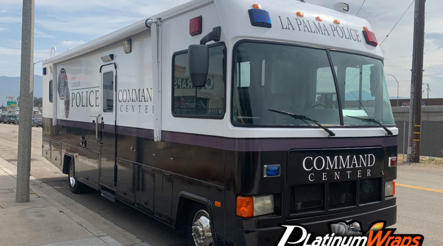 Police Command Center RV Wrap