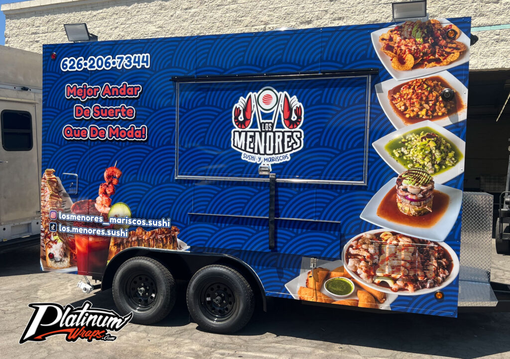 Mariscos Food Trailer Wrap