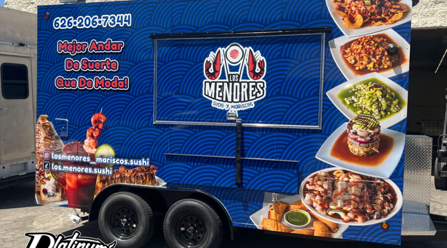 Mariscos Food Trailer Wrap