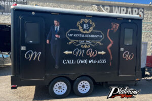 Restroom Trailer Wrap