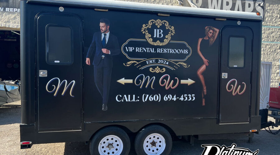 Restroom Trailer Wrap