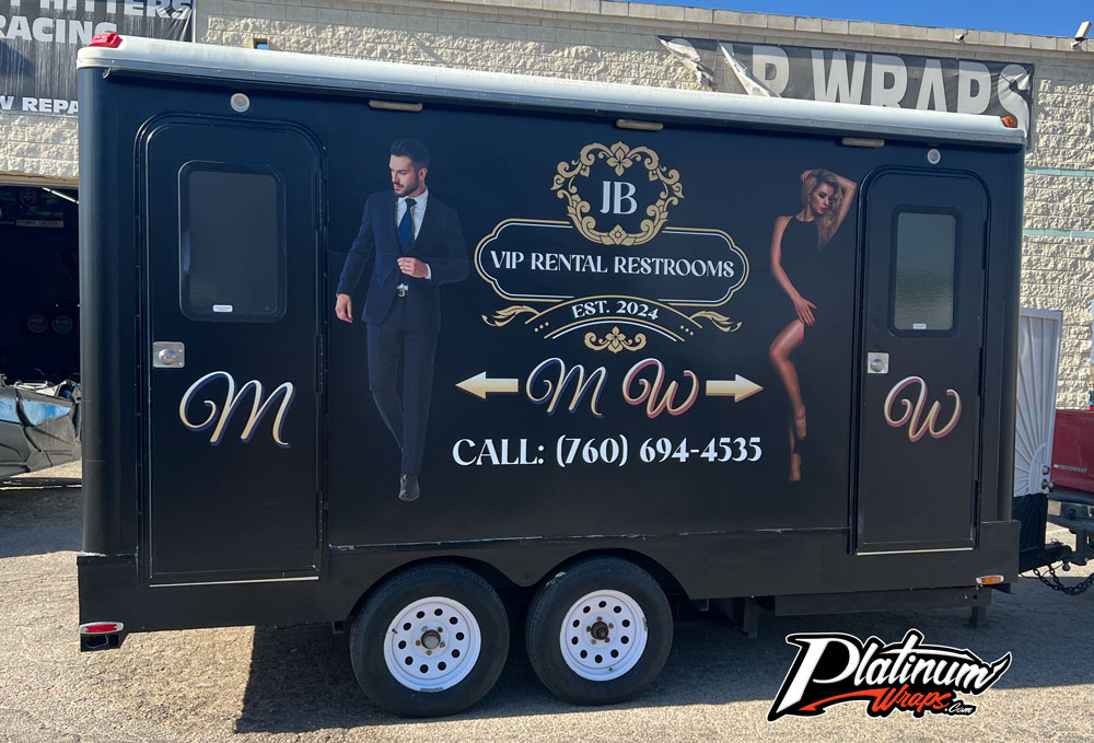 Restroom Trailer Wrap