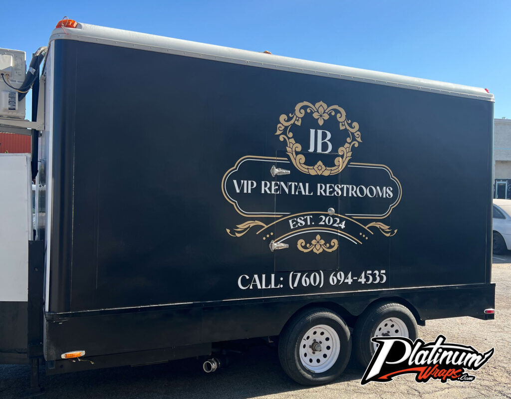 Restroom Trailer Wrap