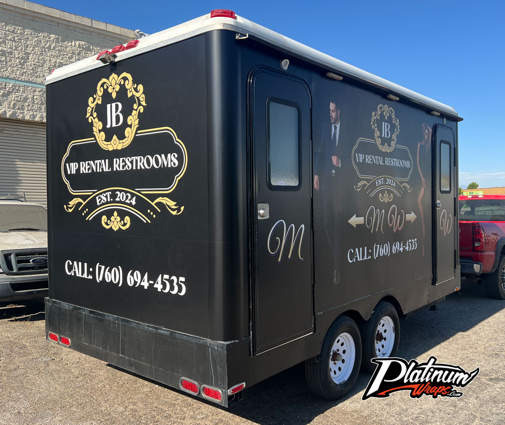 Restroom Trailer Wrap