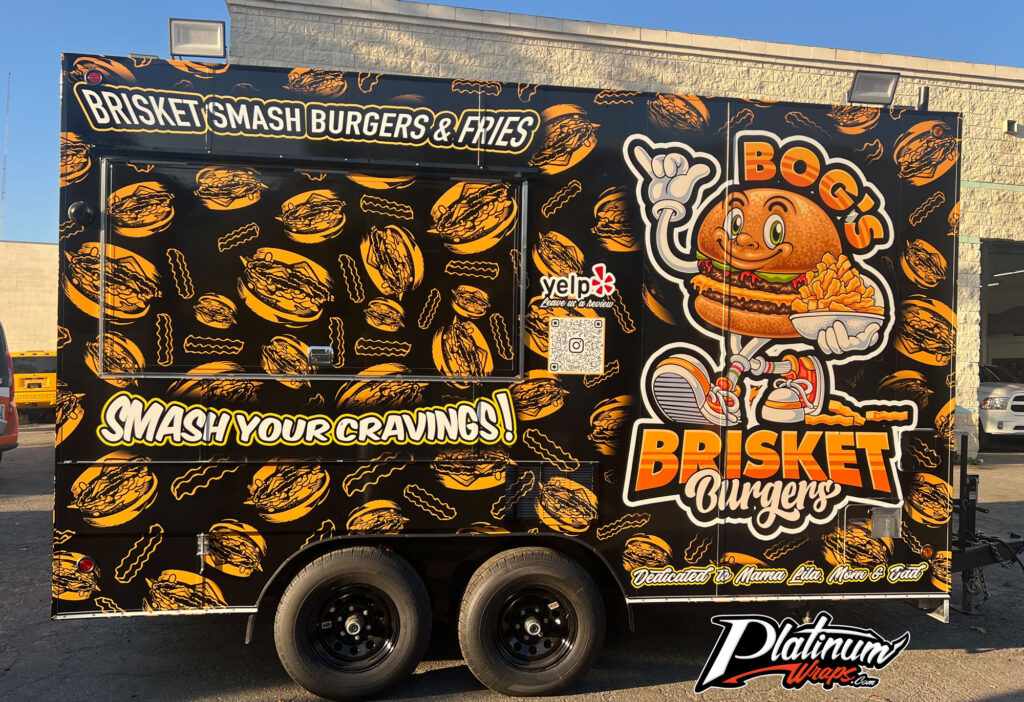 Burger Food Trailer Wrap