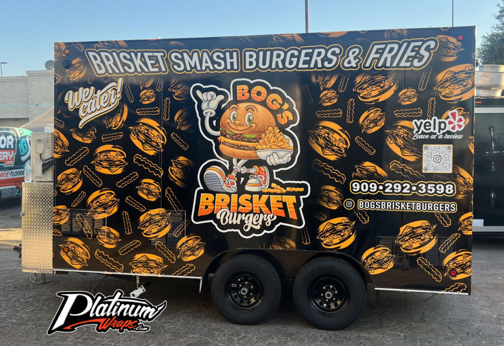 Burger Food Trailer Wrap