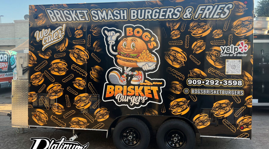 Burger Food Trailer Wrap