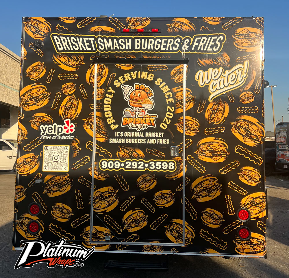 Burger Food Trailer Wrap