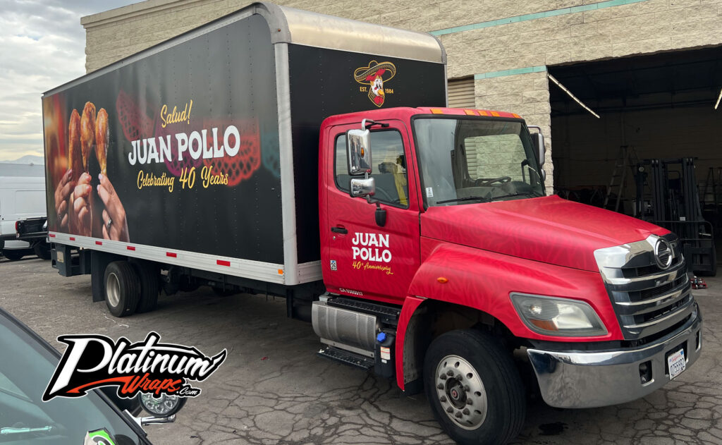 Chicken Box Truck Commercial Vehicle Wrap