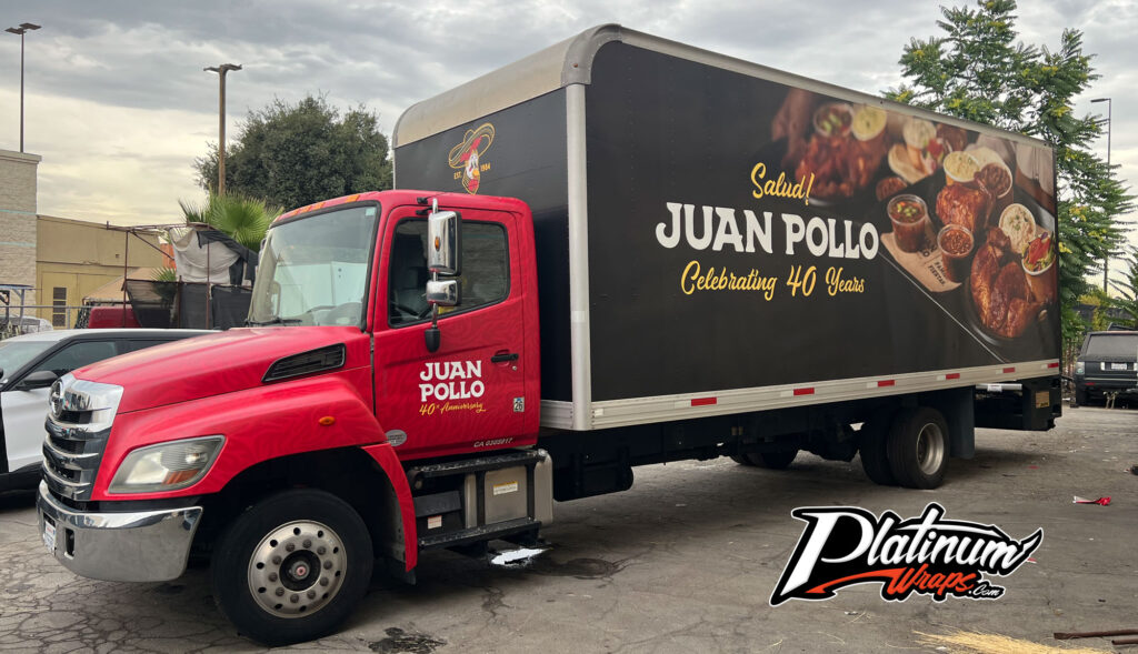 Chicken Box Truck Commercial Vehicle Wrap