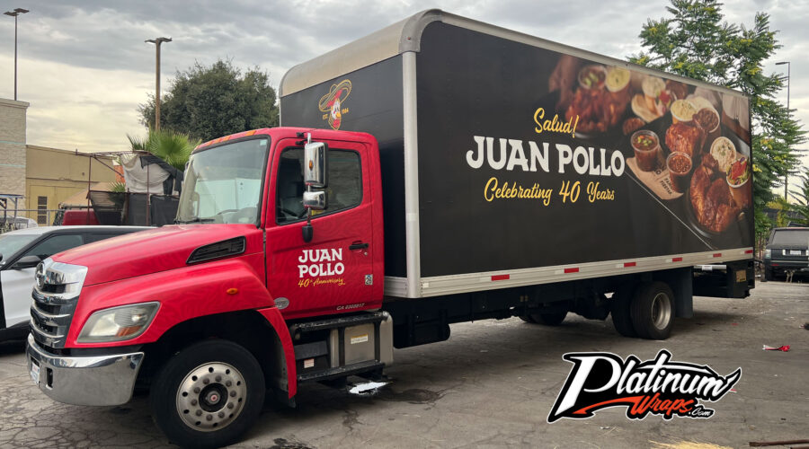 Chicken Box Truck Commercial Vehicle Wrap