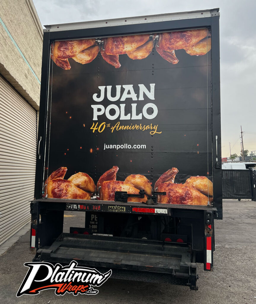 Chicken Box Truck Commercial Vehicle Wrap