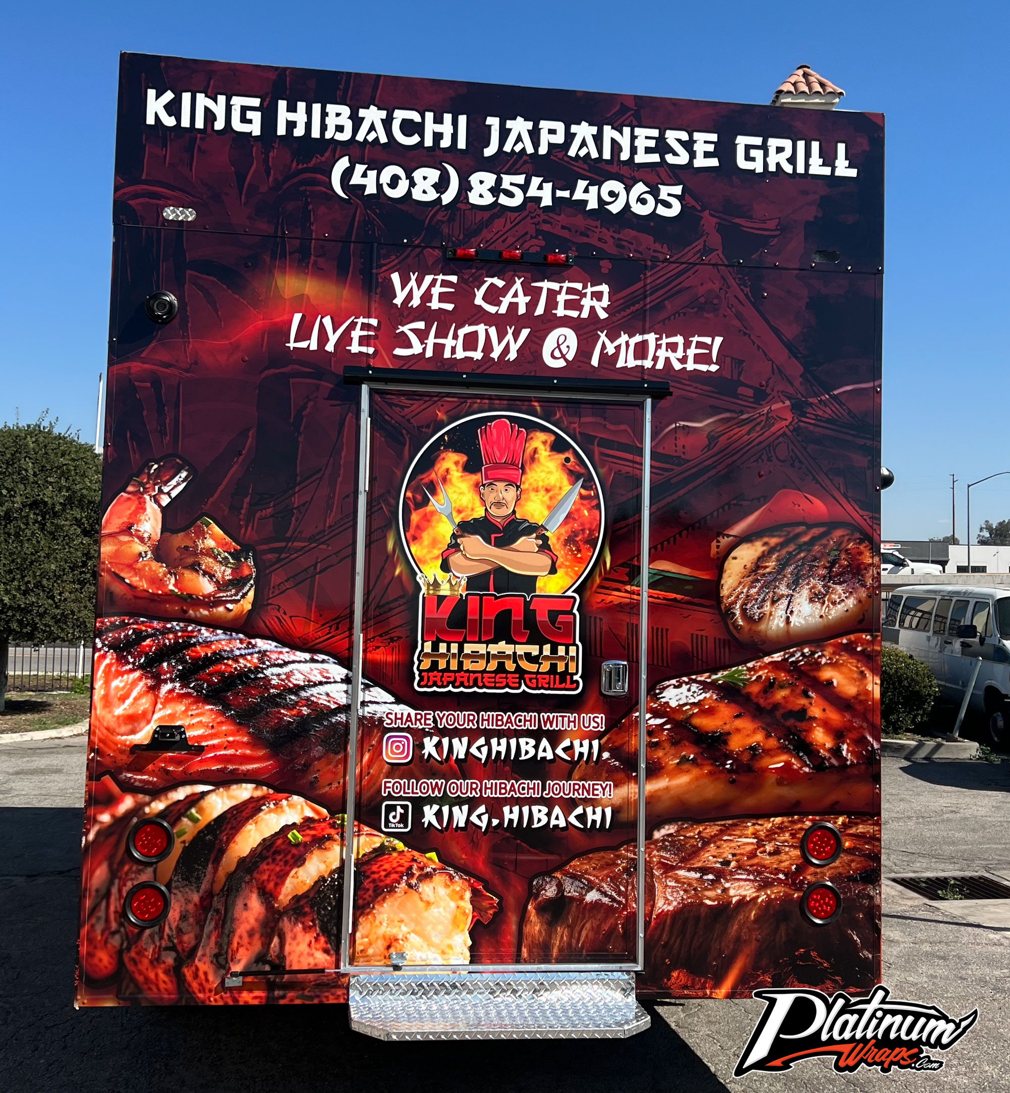 Hibachi Trailer Wrap