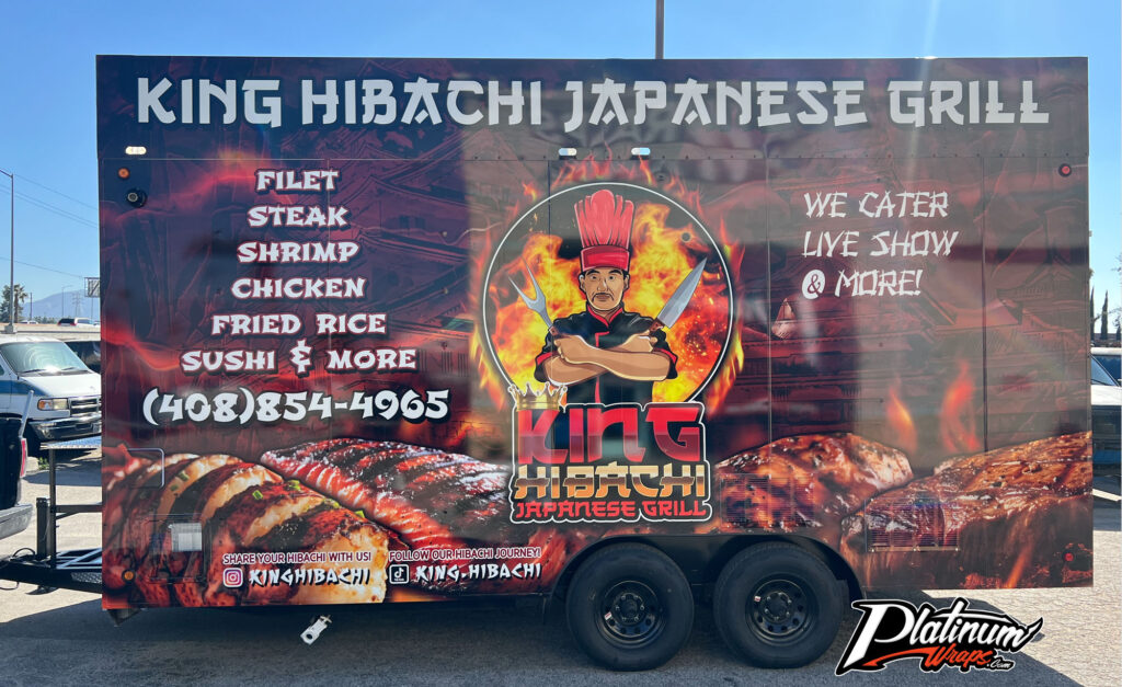 Hibachi Trailer Wrap